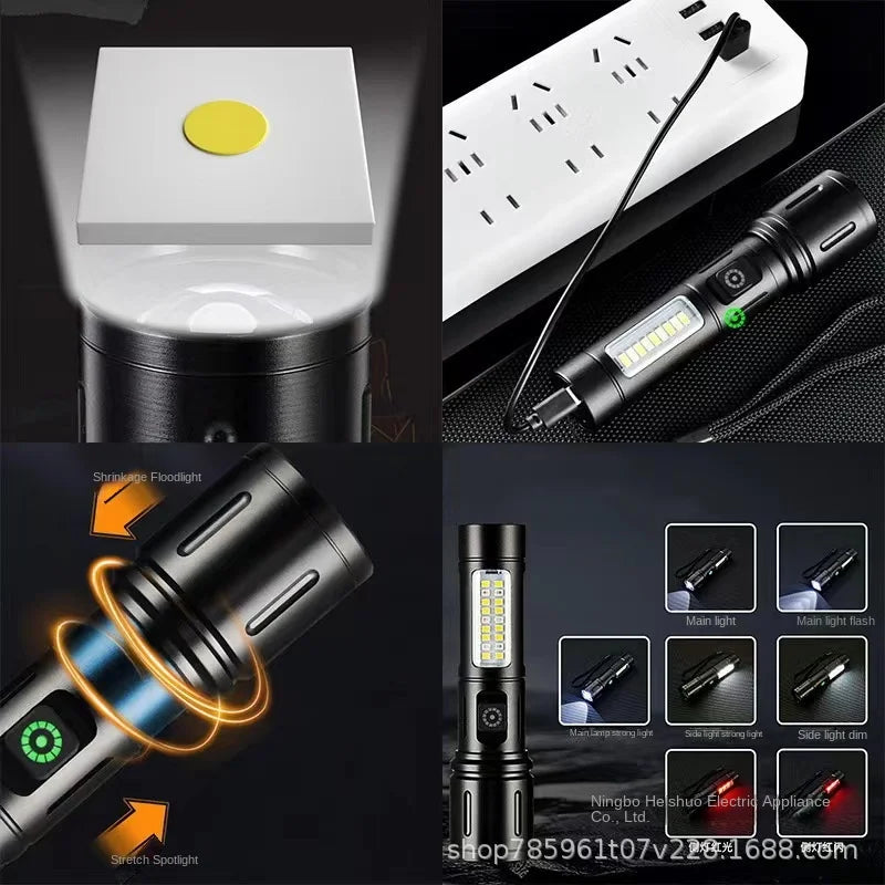 Lampe de Poche Multifonctions EN ACIER