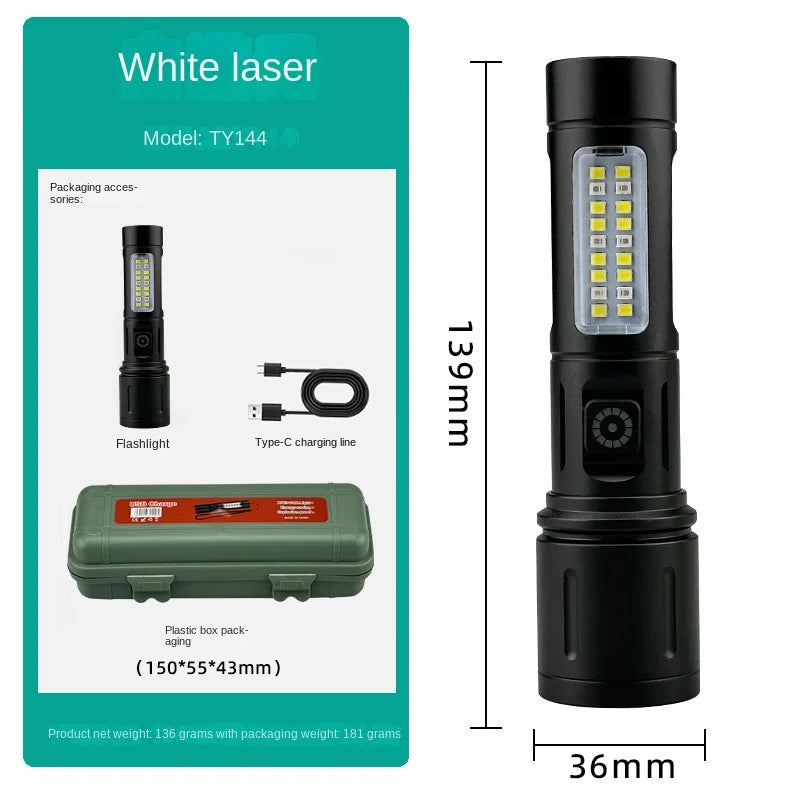 Lampe de Poche Multifonctions EN ACIER