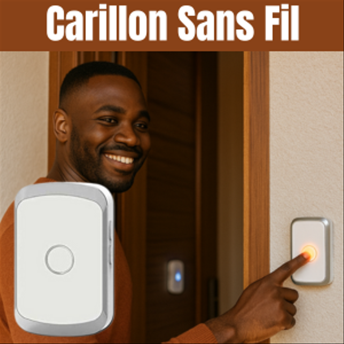 🔔 Sonnette Intelligente Sans Fil GRAND FORMAT